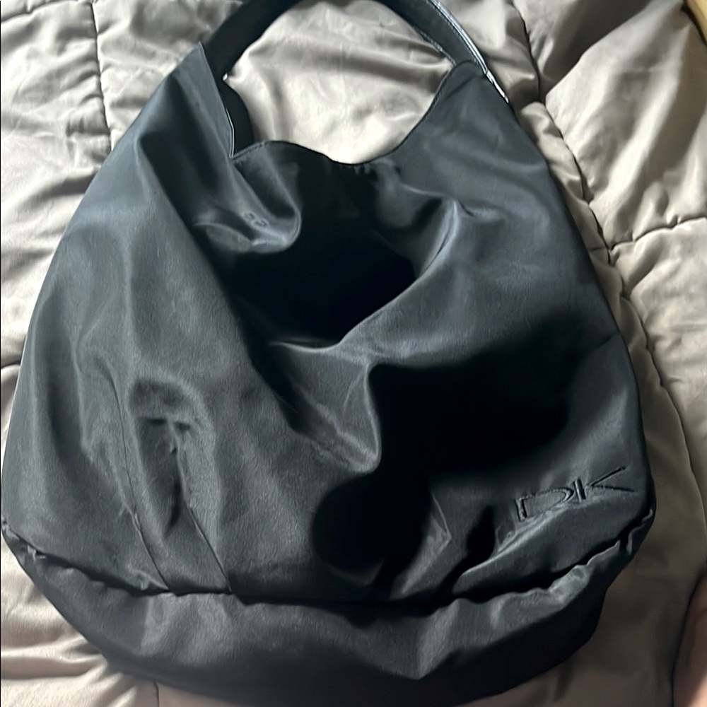 Donna Karen (DK) Cosmetics Fragrance Collection Large 19.5" Black Tote Bag
